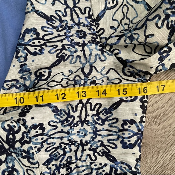 Taylor Blue Jacquard Dress size 2 - Picture 11 of 13